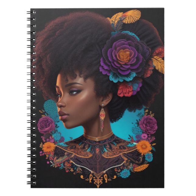 Afro-Chic-Klassiker Notizblock (Vorderseite)