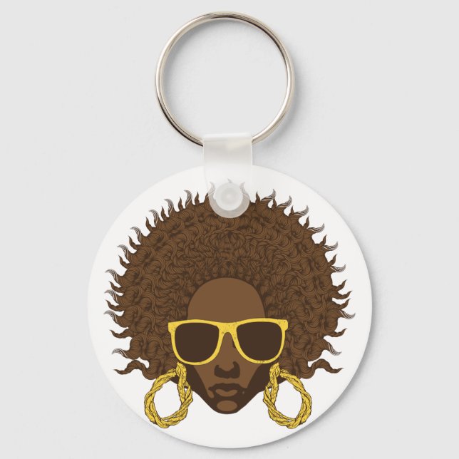 Afro Cool Schlüsselanhänger (Vorderseite)