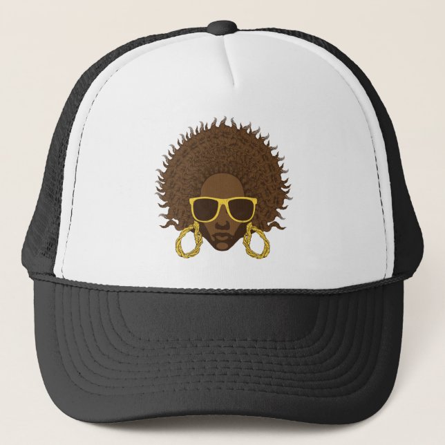 Afro cool truckerkappe (Vorderseite)