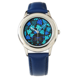 Afro Diva Blau Armbanduhr