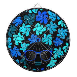 Afro Diva Blau Dartscheibe