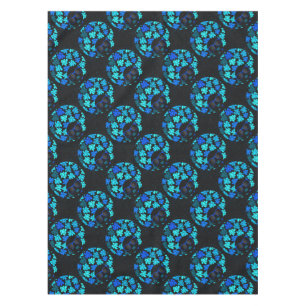 Afro Diva Blau Tischdecke