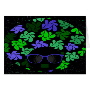 Afro Diva Green & Blue