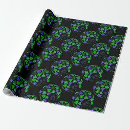 Afro Diva Green & Blue Geschenkpapier
