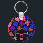 Afro Diva Pink Lavender Blue Schlüsselanhänger<br><div class="desc">Celebrate and Honor the beauty and wonder of black women with this fun graphic print of a black woman with full lips,  wearing sunglasses rocking a huge afro. This was not made by AI.</div>