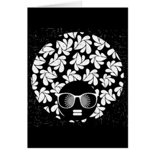 Afro Diva Schwarz & Weiß
