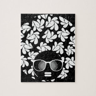 Afro Diva Schwarz & Weiß
