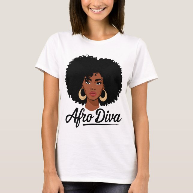 Afro Diva T - Shirt für Damen (Vorderseite)