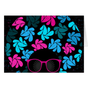 Afro Diva Türkis & Hot Pink