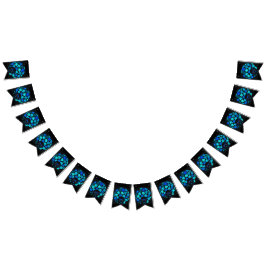 Afro Diva Turquoise Aquamarines Party Dekorationen Wimpelkette