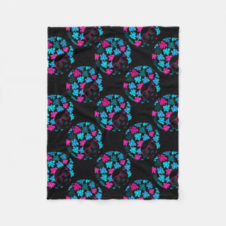 Afro Diva Turquoise & Hot Pink Fleecedecke