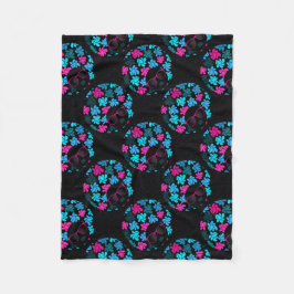 Afro Diva Turquoise & Hot Pink Fleecedecke