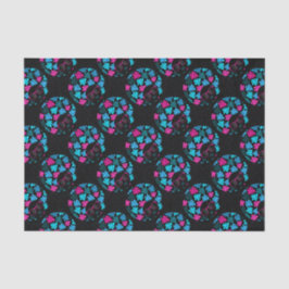 Afro Diva Turquoise & Hot Pink Seidenpapier