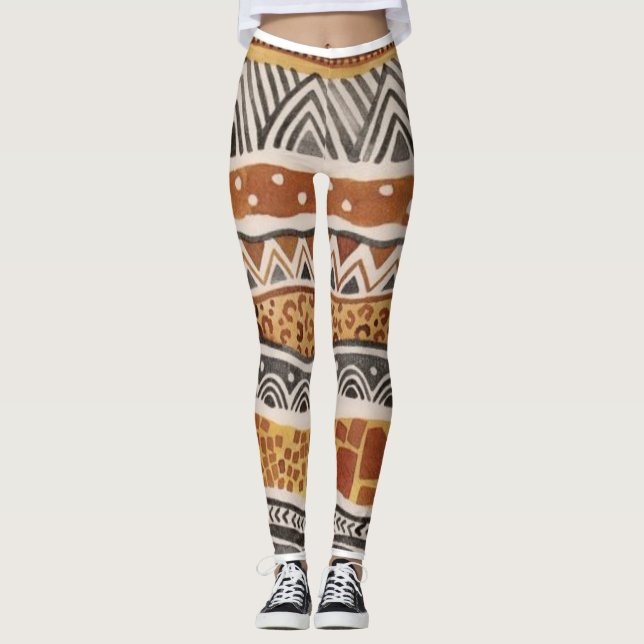 Afro Eccentric ImaBossClothing Leggings (Vorderseite)