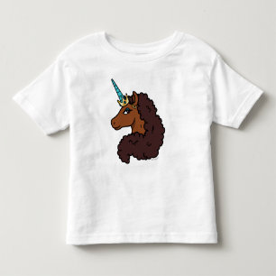 Afro Einhorn   Einzigartig Kleinkind T-shirt