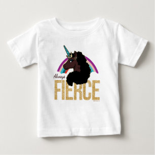 Afro Einhorn   Magisch - Immer Furchtlos Baby T-shirt