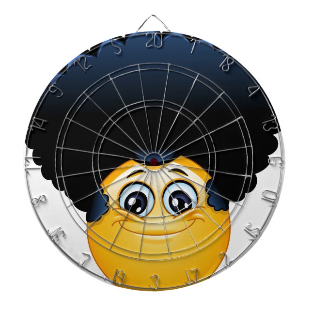 afro emoji dartscheibe (vorne)