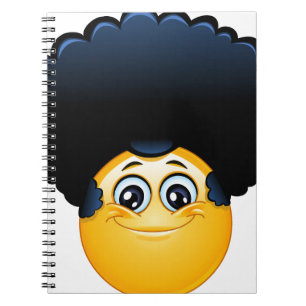 afro emoji notizblock