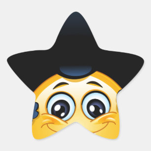 afro emoji  Stern-Aufkleber