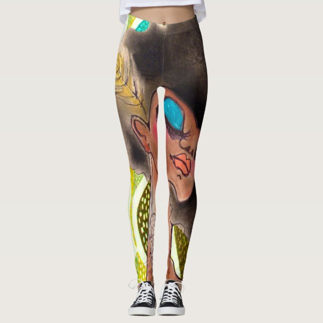 Afro-Fee-Leggings Leggings (Vorderseite)
