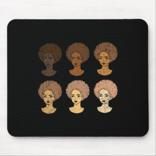 Afro Frauen Schwarze Geschichte Monat Männer Fraue Mousepad
