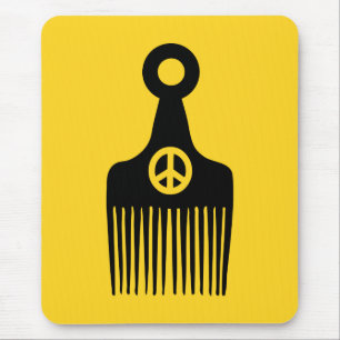 Afro-Frisuren Frieden Mousepad