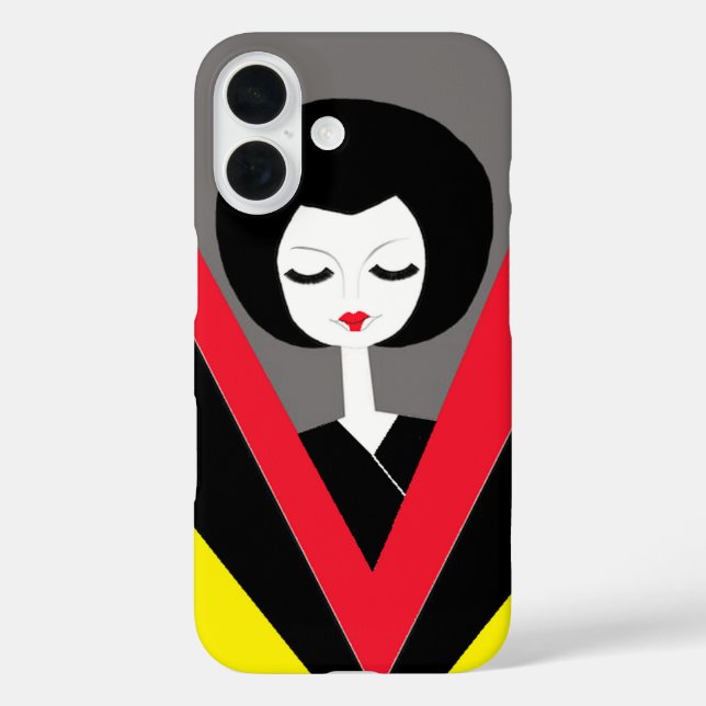 Afro Geisha Iphone Case (Rückseite)