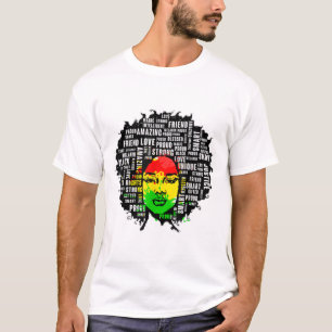 Afro Girl African Quote Graphic Black History Mont T-Shirt