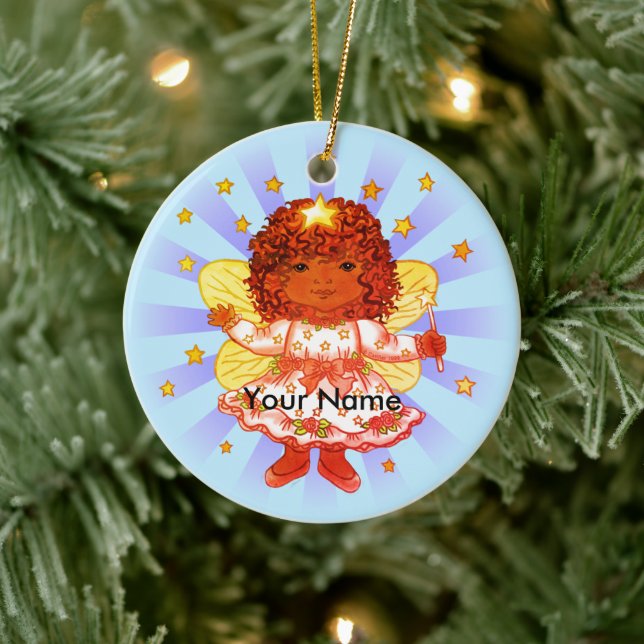 Afro Girl Fairy Ornament (Baum)