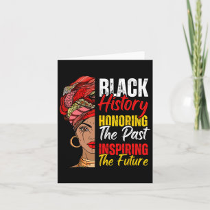 Afro Girl Honoring vergangene Inspirier von Future Karte