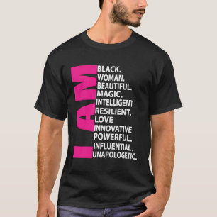 Afro Girl I bin Black Woman Schöne Magie Unapolo T-Shirt