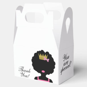Afro Girl Party Box Geschenkschachtel