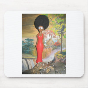 Afro Glam: Eine zeitlose Schönheit Mousepad
