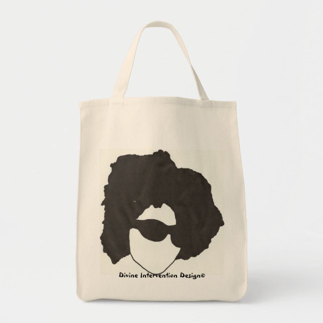Afro-Glas-Lebensmittelgeschäft-Tasche Tragetasche (Vorne)