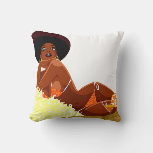 Afro Goddess Pillow Kissen (Vorderseite)