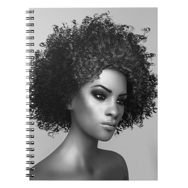 Afro-Haar Notizblock (Vorderseite)