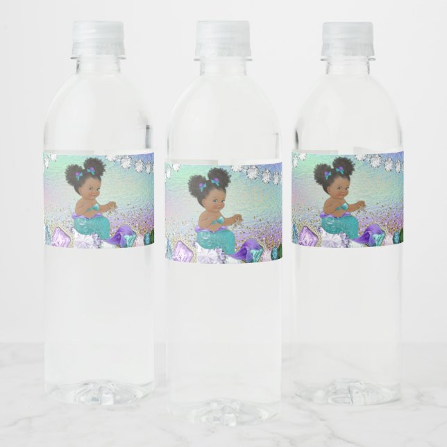 Afro Hair Jewel Mermaid Babydusche (Flaschen)