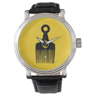 Afro Hair Peace Armbanduhr