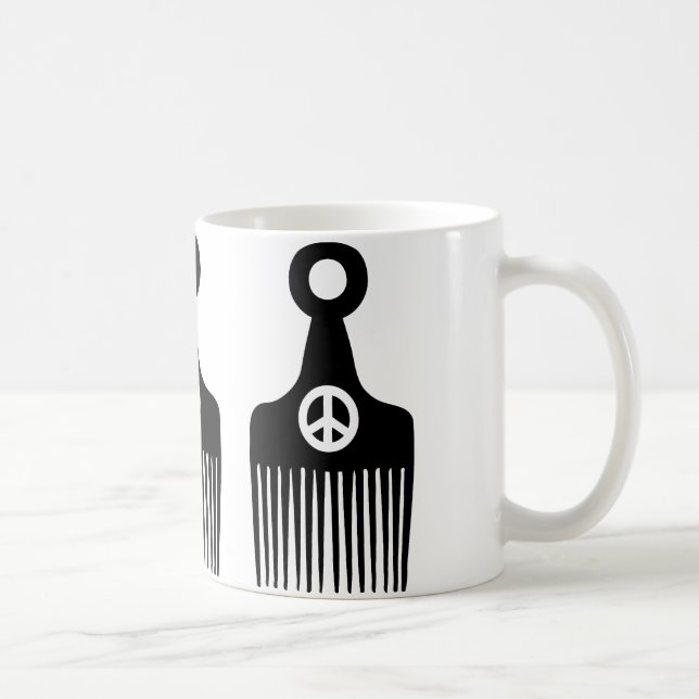 Afro Hair Peace Kaffeetasse (Rechts)