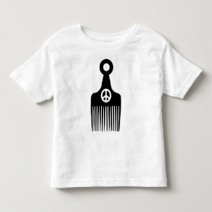 Afro Hair Peace Kleinkind T-shirt