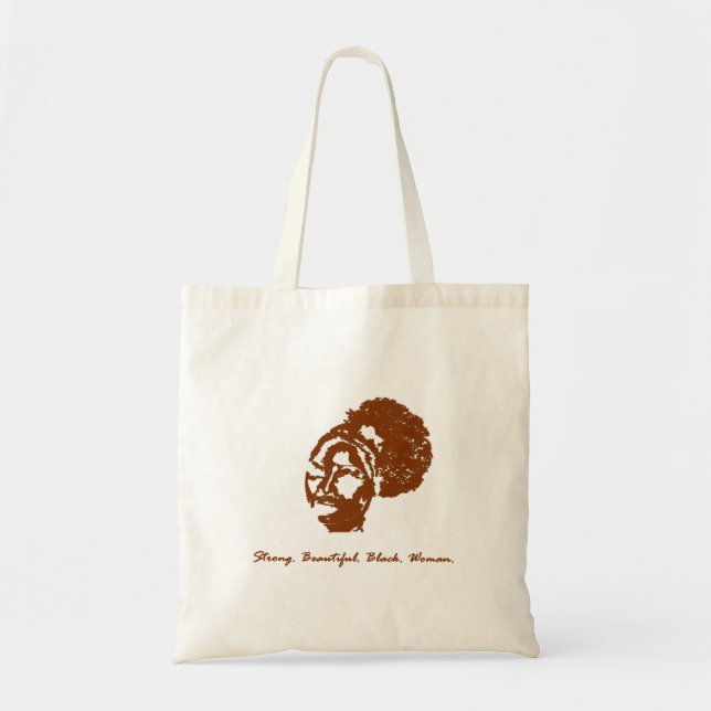 Afro-Hauch Sista Taschen-Tasche Tragetasche (Vorne)