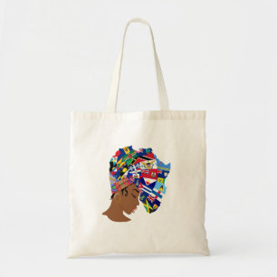 Afro Karibische Königin Tragetasche