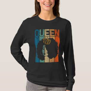 Afro Königin Melanin Schwarze Frau Magie Schwarze T-Shirt