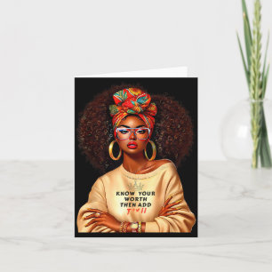 Afro Königin Schwarze Frau Afrikanisches Melanin S Karte