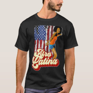 Afro Latina America Flag nach dem lateinamerikanis T-Shirt