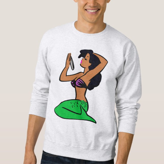 afro latina mermaid sweatshirt (Vorderseite)