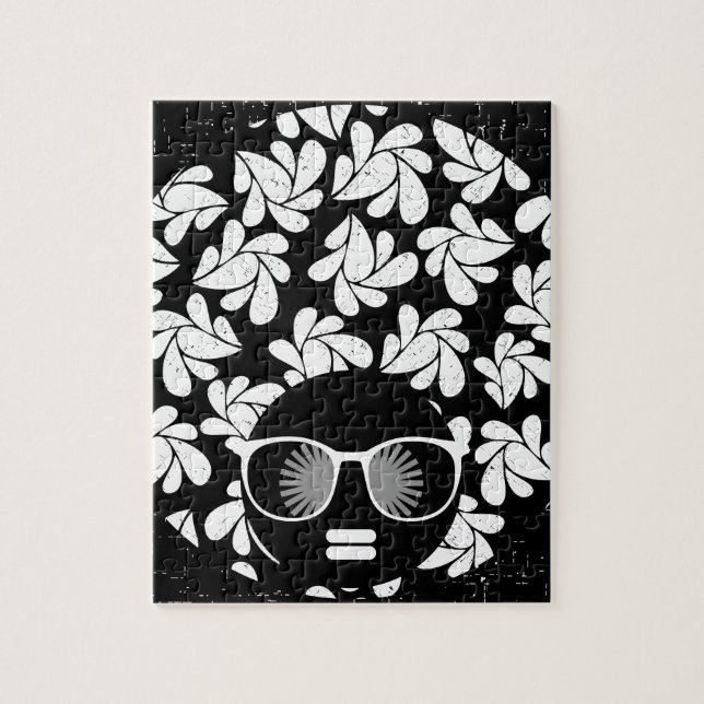 Afro Liebe Black & White (Vertikal)