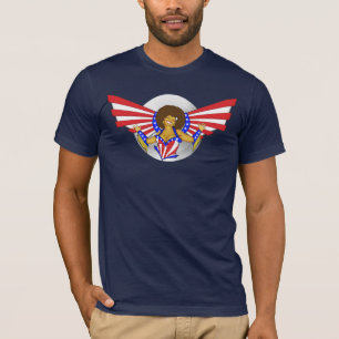 Afro-Liebe-Engelsmänner T-Shirt