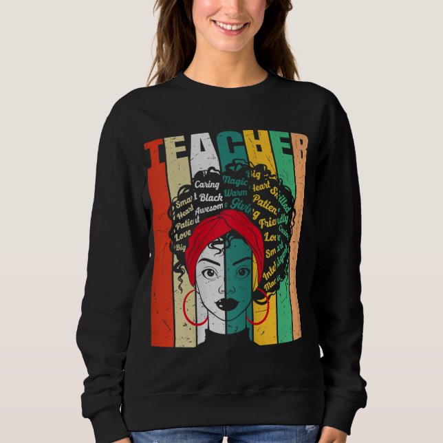 Afro Liebe Melanin Afro American Women Black Tee (Vorderseite)