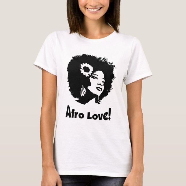 Afro-Liebe T-Shirt (Vorderseite)